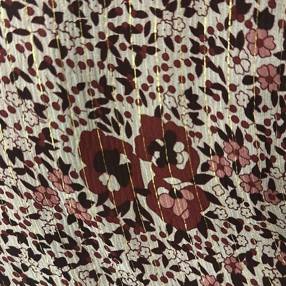 Shoshanna Womens Elnora Short Sleeve Midi Dress Boysenberry Floral Sz 12 Elegant - Picture 10 of 16